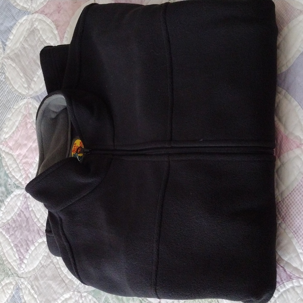 Men's Black Fleece Jacket